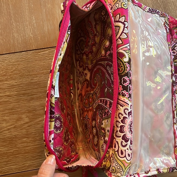 Retired Vera Bradley Very Berry hanging organizer AND makeup bag, two items - Picture 7 of 8
